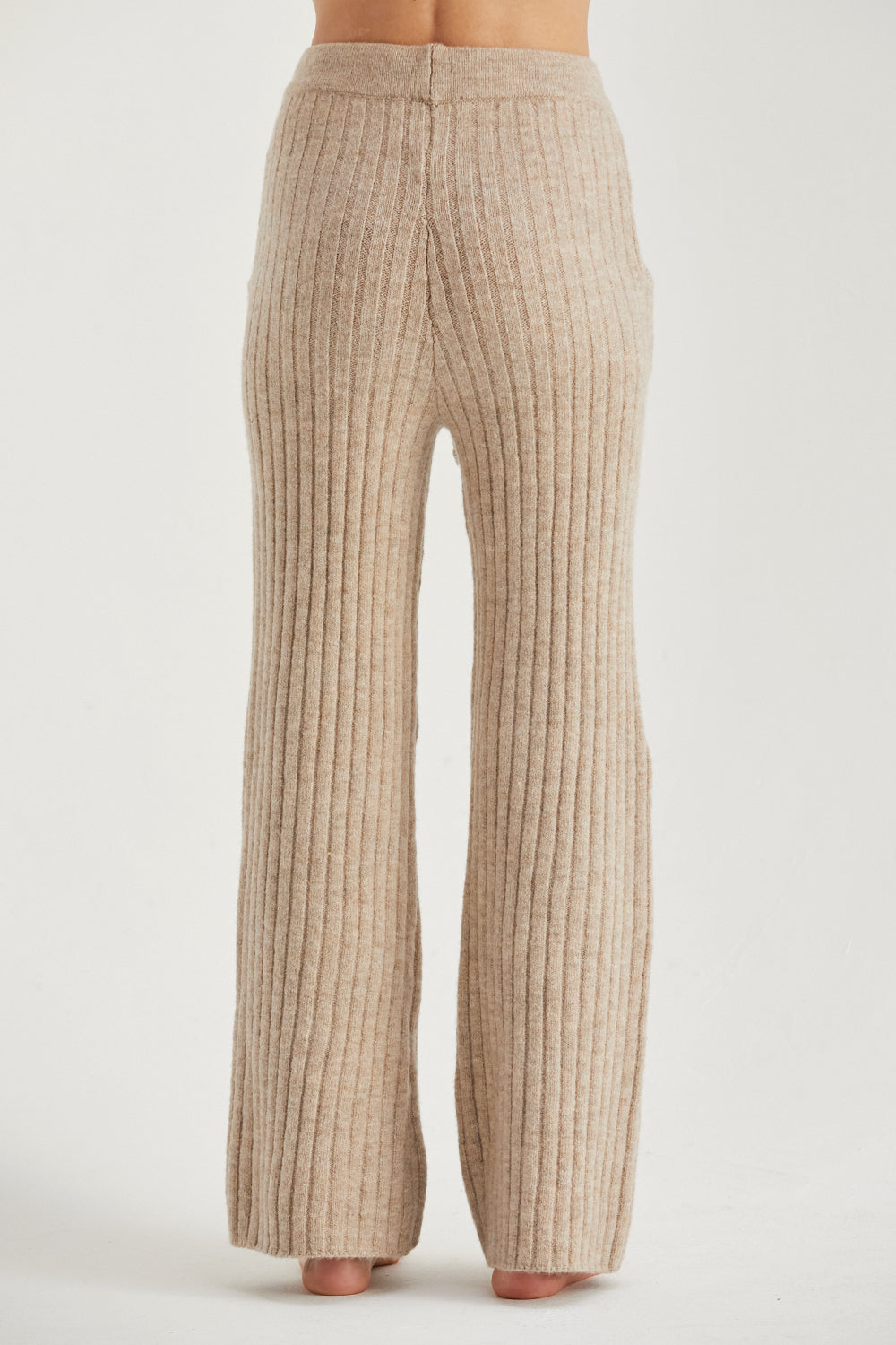 Pantalon pull côtelé ambre
