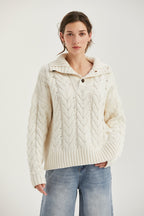 Chandail en tricot Bretzel