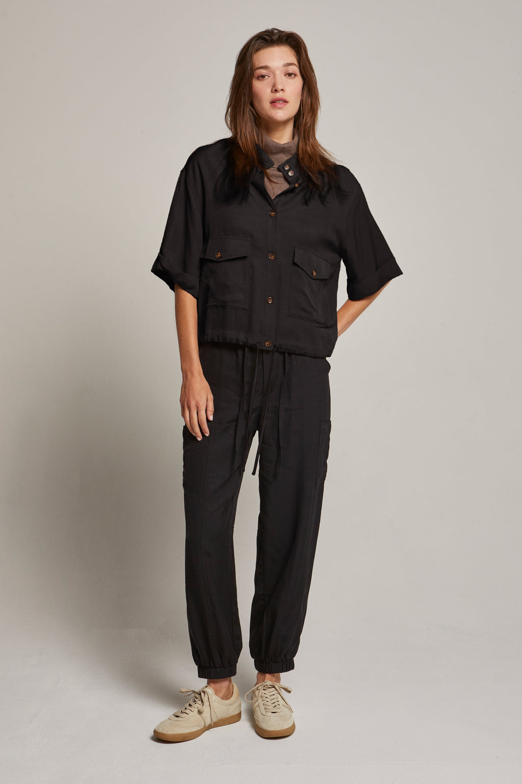 Pantalon de jogging cargo tissé