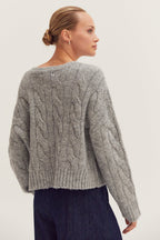 Pull en maille torsadée