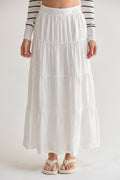Jupe longue étagée en Tencel Daisy